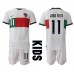 Portugal Joao Felix #11 Bortedraktsett Barn VM 2022 Korte ermer (+ Korte bukser)